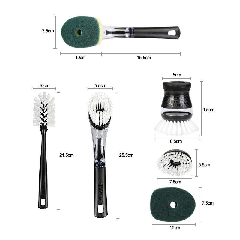 Hydraulic Kitchen Pan Scrub Cleaning Brush