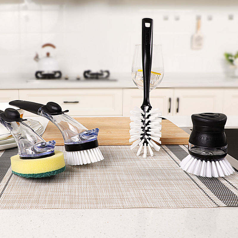 Hydraulic Kitchen Pan Scrub Cleaning Brush